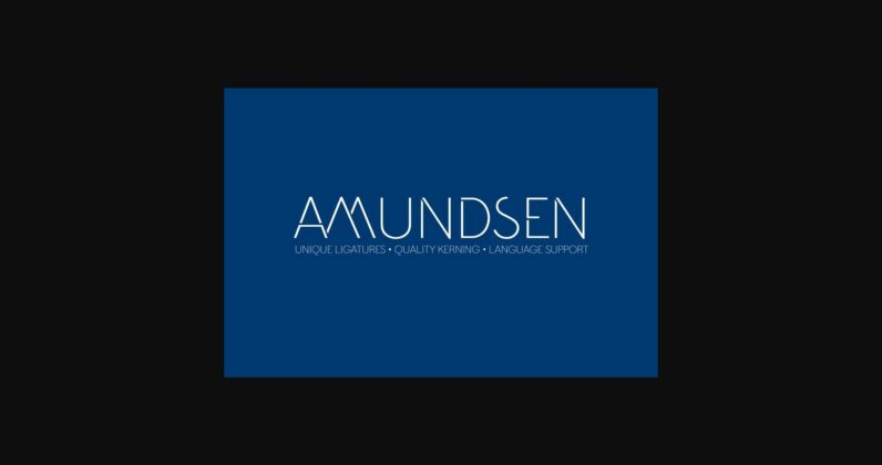 Amundsen Font Poster 3