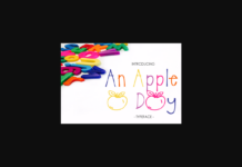 An Apple a Day Font Poster 1
