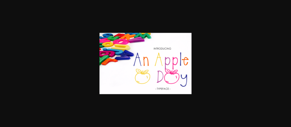 An Apple a Day Font Poster 1