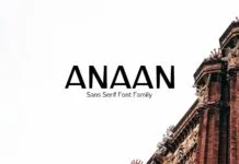 Anaan Family Font Anaan Family Font Poster 1