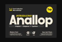 Anallop Font Poster 1