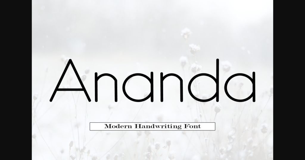 Ananda Font Poster 3