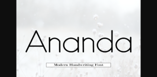 Ananda Font Poster 1