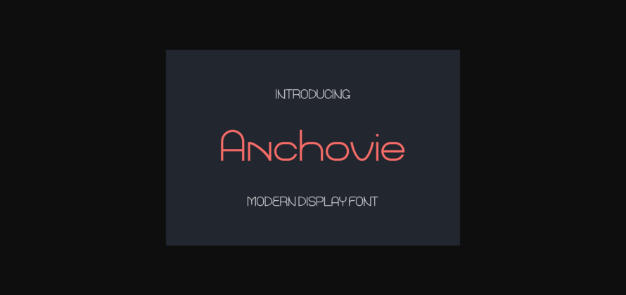 Anchovie Font Poster 3