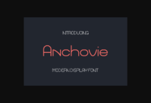 Anchovie Font Poster 1