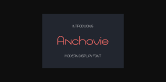 Anchovie Font Poster 1