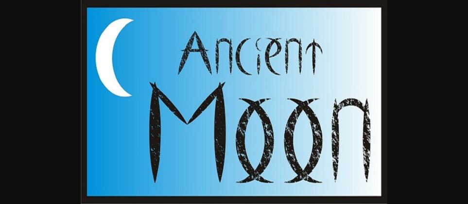 Ancient Moon Font Poster 3