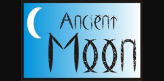 Ancient Moon Font Poster 1