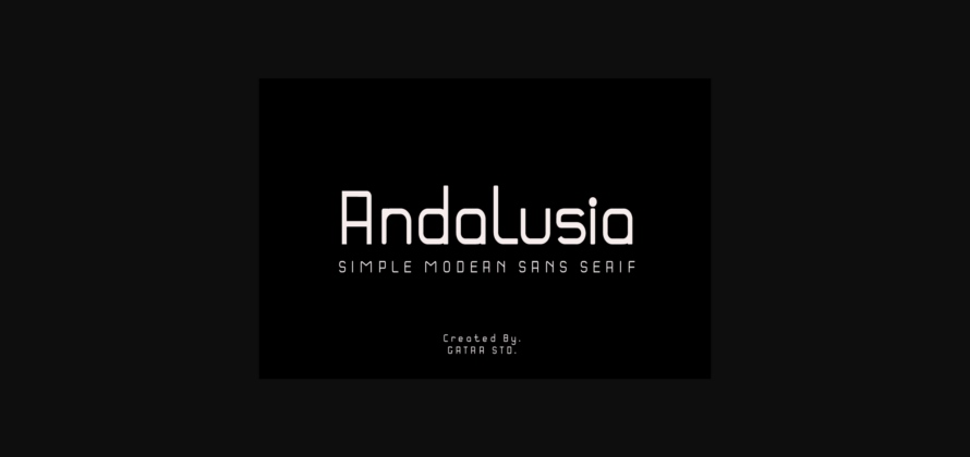 Andalusia Font Poster 3