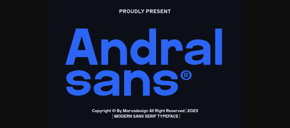 Andral Font Poster 3