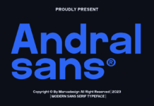 Andral Font Poster 1