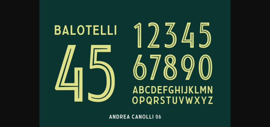 Andrea Canolli Font Poster 10