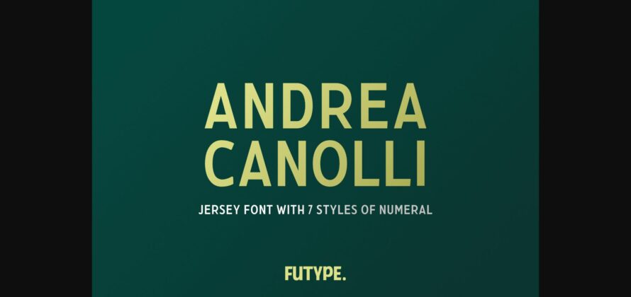 Andrea Canolli Font Poster 3