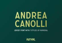 Andrea Canolli Font Poster 1