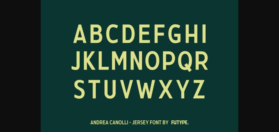 Andrea Canolli Font Poster 2