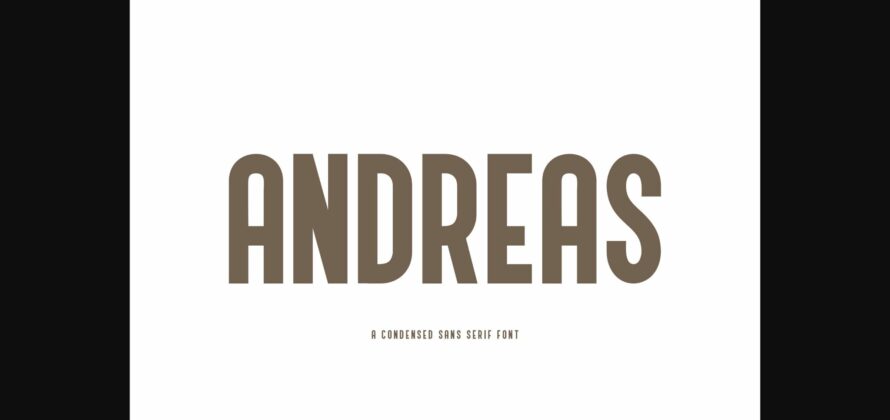 Andreas Font Poster 3