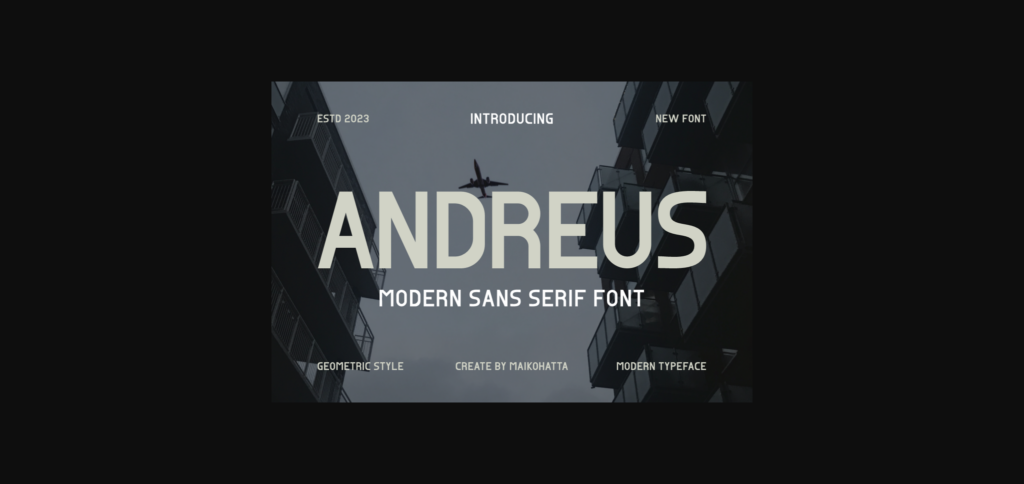 Andreus Font Poster 3