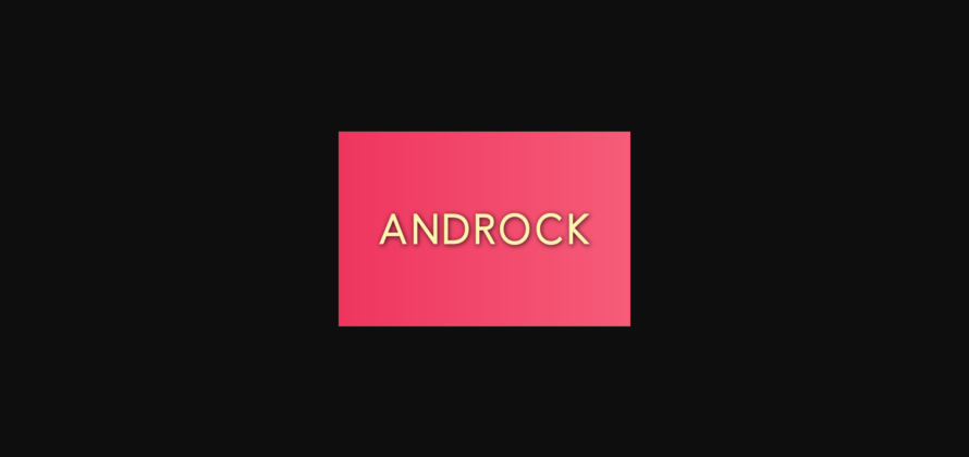 Androck Font Poster 3