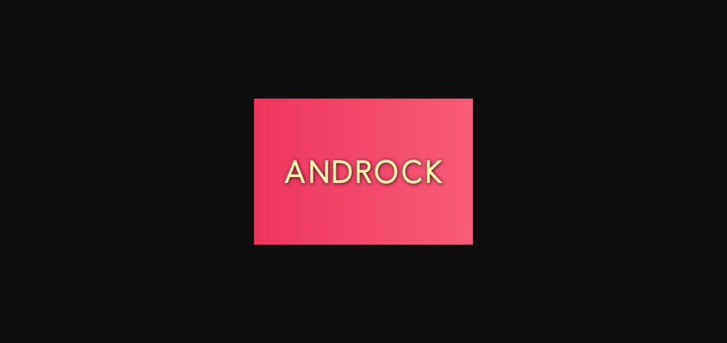 Androck Font Poster 1