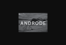 Androde Font Poster 1