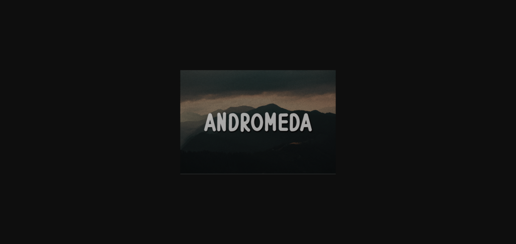 Andromeda Font Poster 3