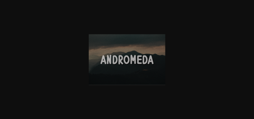Andromeda Font Poster 3