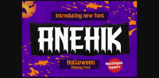 Anehik Font Poster 1