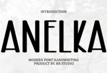 Anelka Font Poster 1