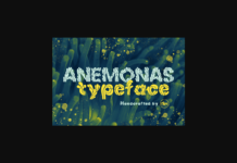 Anemonas Font Poster 1
