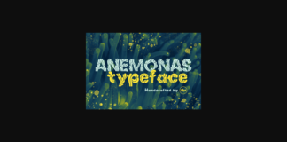 Anemonas Font Poster 1