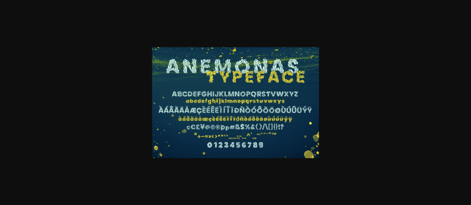 Anemonas Font Poster 5