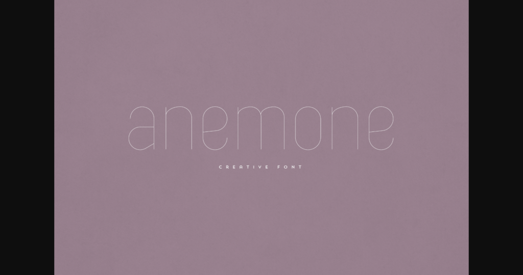 Anemone Font Poster 1