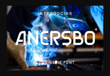 Anersbo Font Poster 1