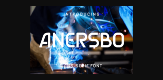 Anersbo Font Poster 1
