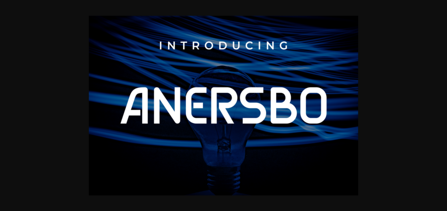 Anersbo Font Poster 6