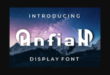 Anfiah Font Poster 1