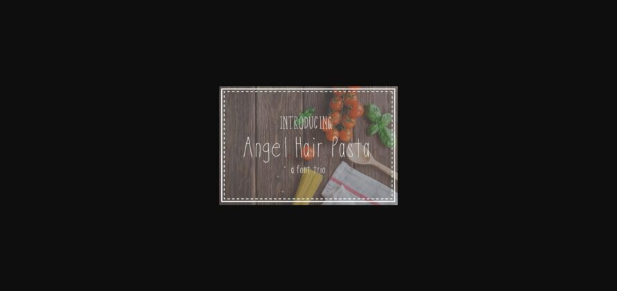 Angel Hair Pasta Font Poster 1