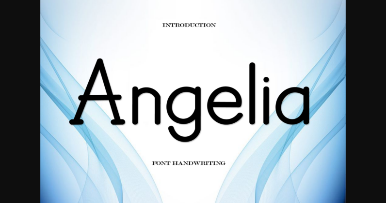 Angelia Font Poster 3