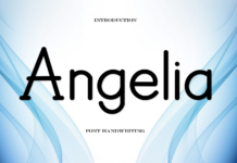 Angelia Font Poster 1