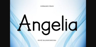 Angelia Font Poster 1