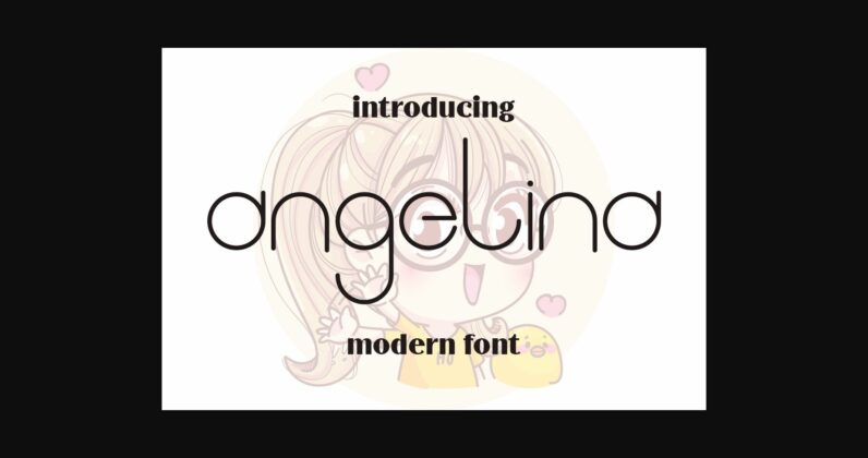 Angelina Font Poster 3