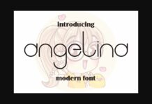 Angelina Font Poster 1