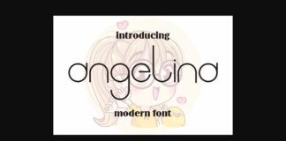 Angelina Font Poster 1