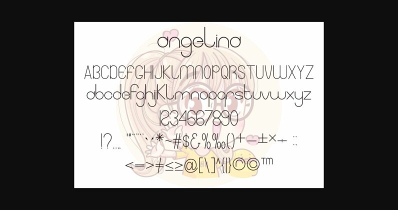 Angelina Font Poster 6
