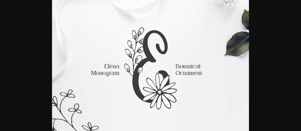 Angelina Monogram Font Poster 3