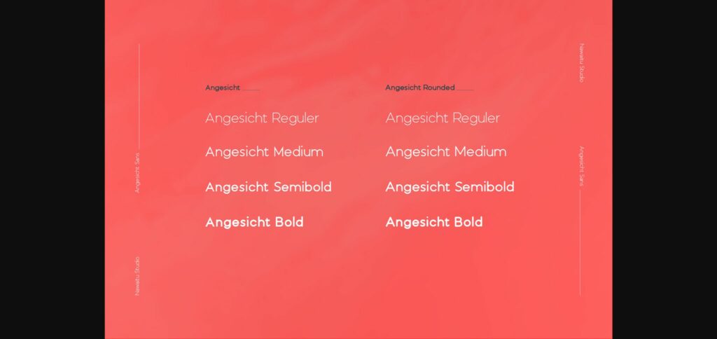 Angesicht Font Poster 4