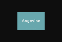 Angevine Font Poster 1
