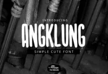 Angklung Font Angklung Font Poster 1