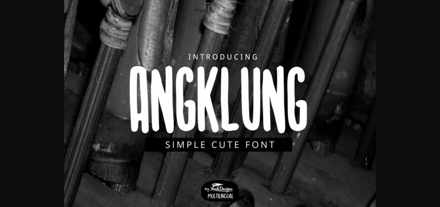 Angklung Font Poster 1