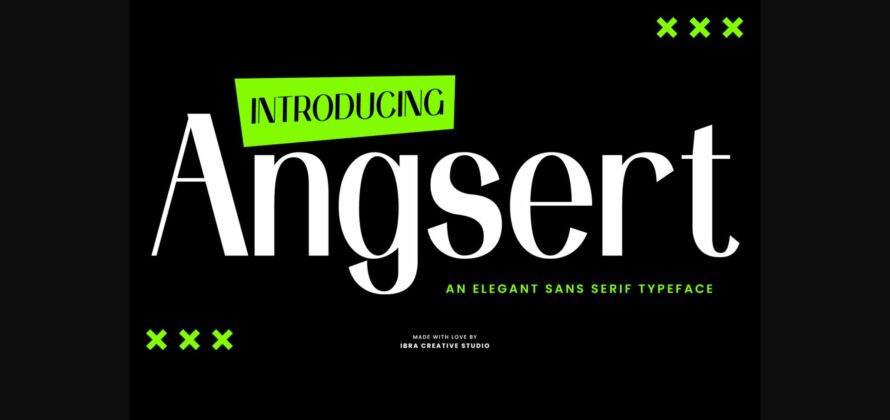 Angsert Font Poster 3